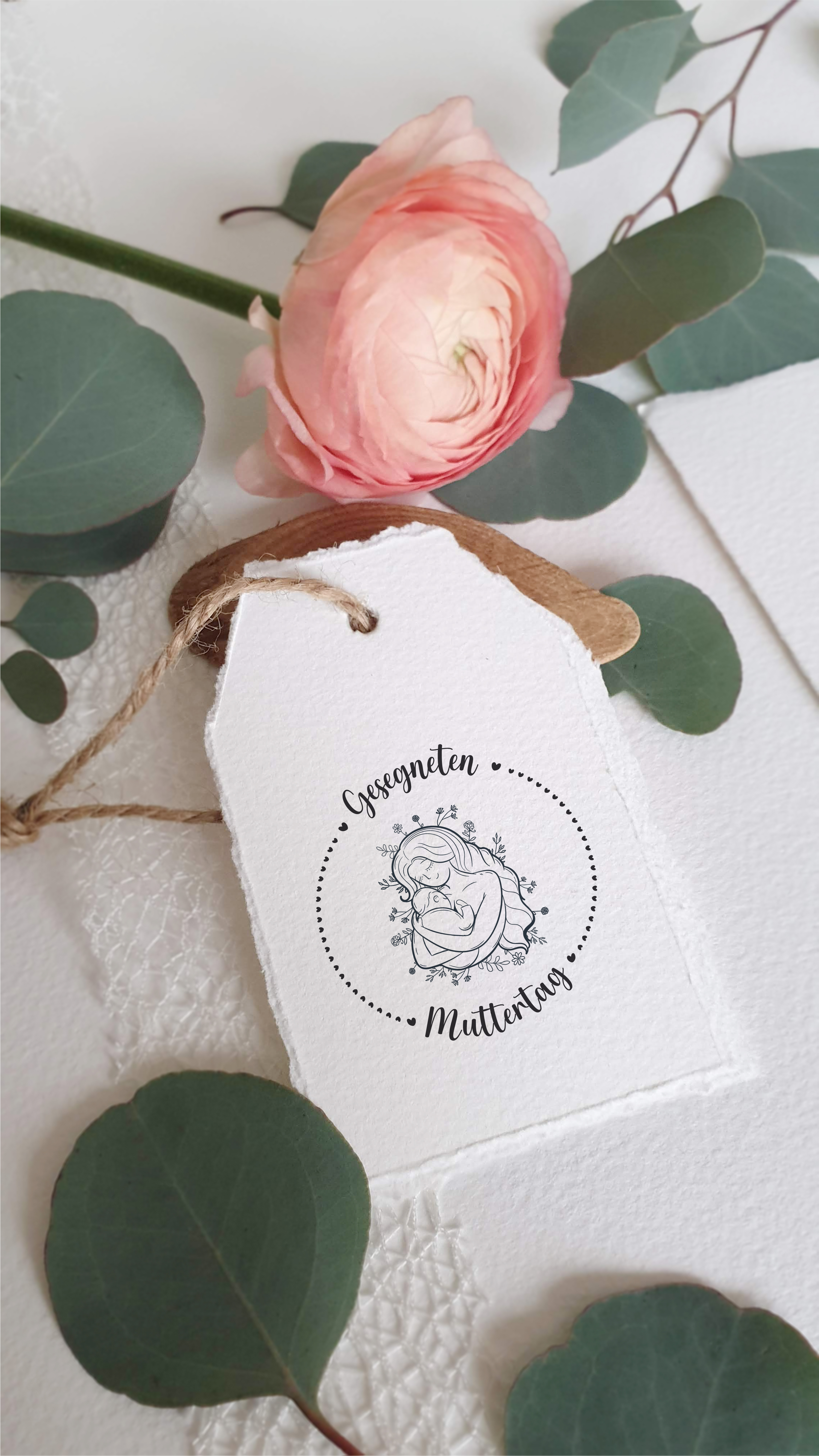 Muttertag Stempel mit Gesegneten Muttertag Motiv