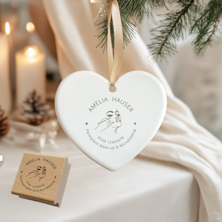 Personalisierter Beauty Stempel für Kosmetik, PMU & Nails "Amelia"