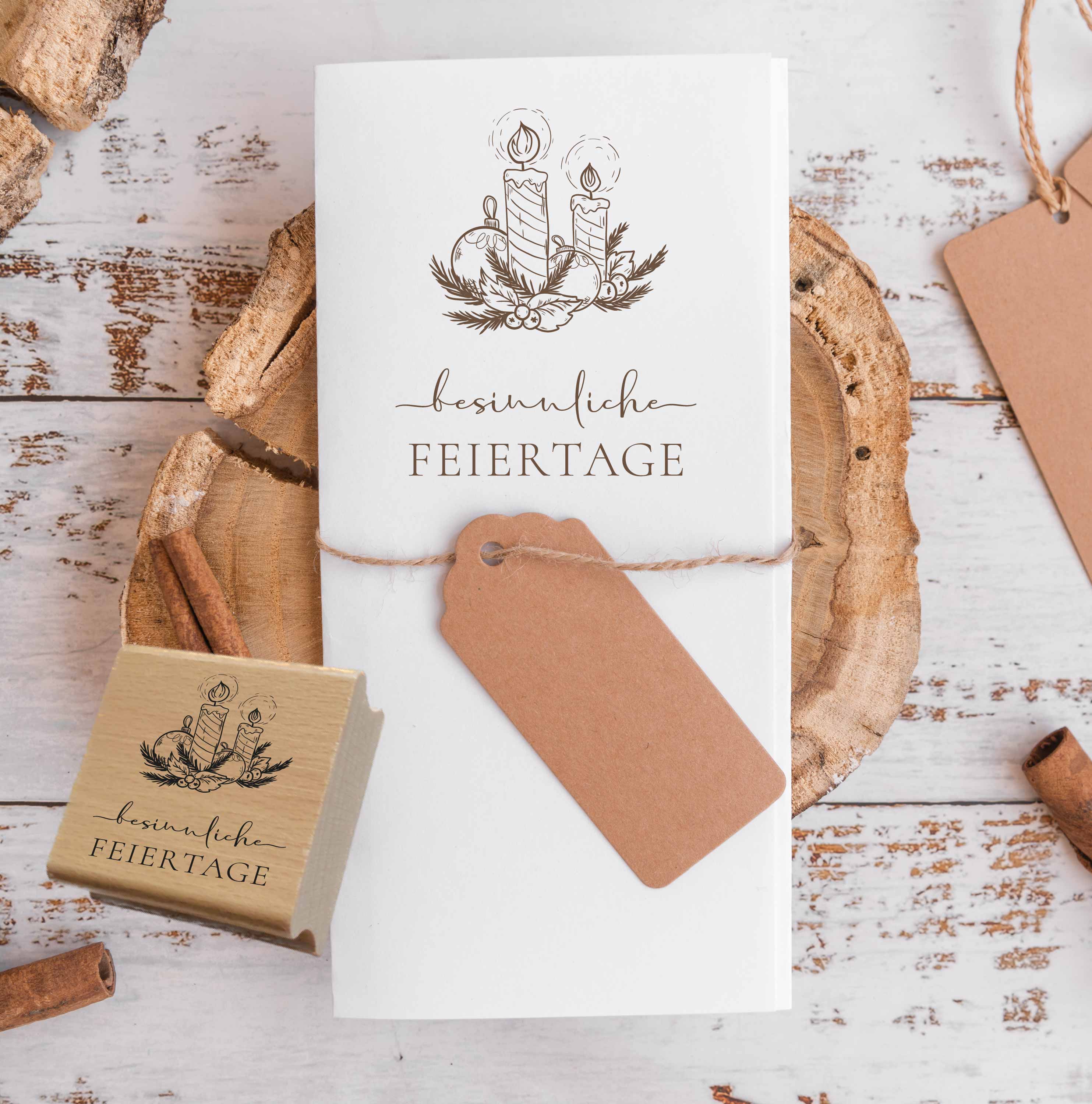 Christlicher Weihnachtsstempel „Besinnliche Feiertage“