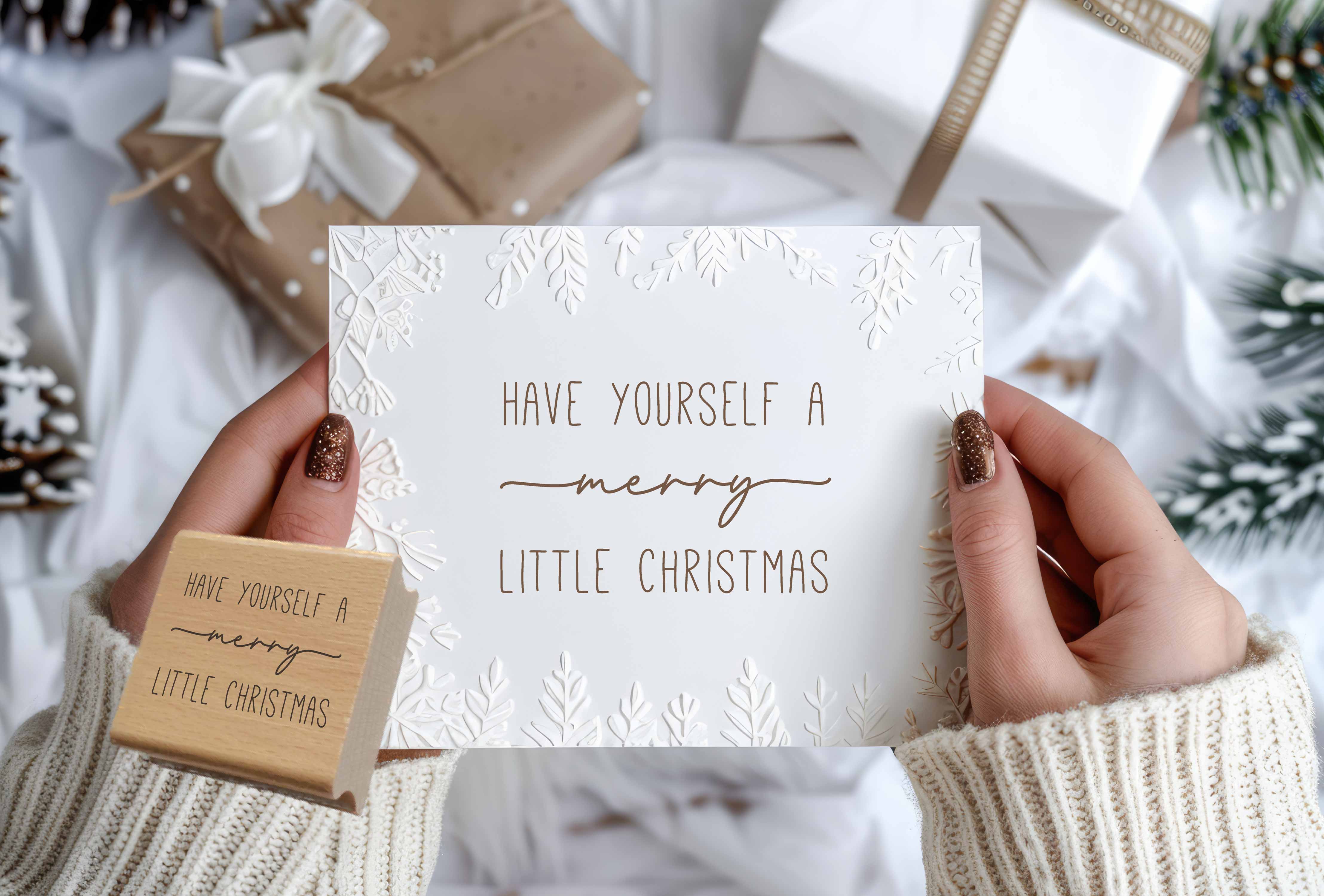 Weihnachtsstempel „Have Yourself a Merry Little Christmas“