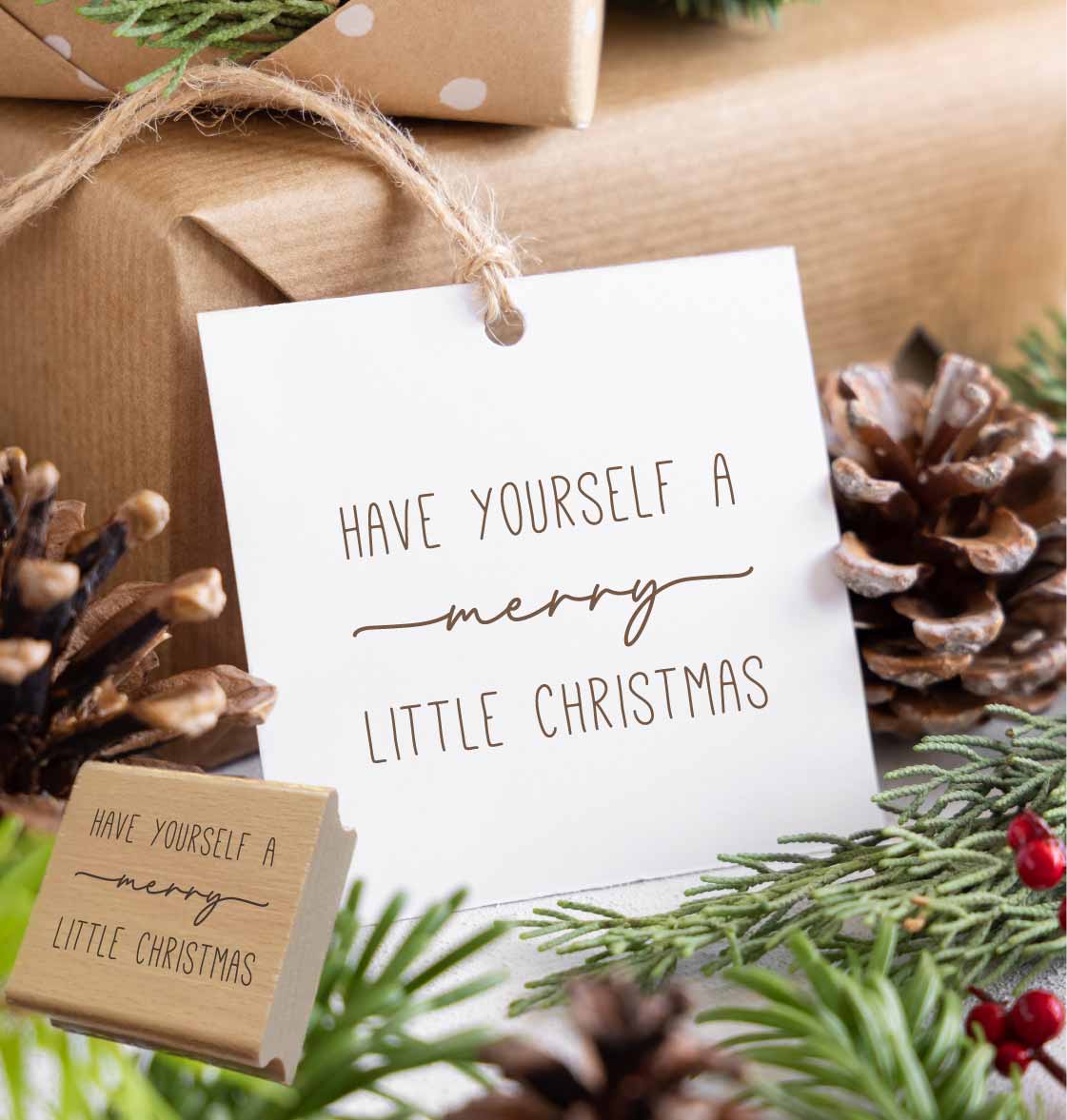 Weihnachtsstempel „Have Yourself a Merry Little Christmas“