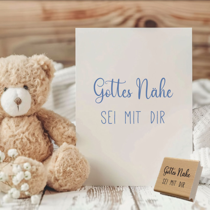 Stempel mit liebem Segensspruch – 10 Motive zur Auswahl
