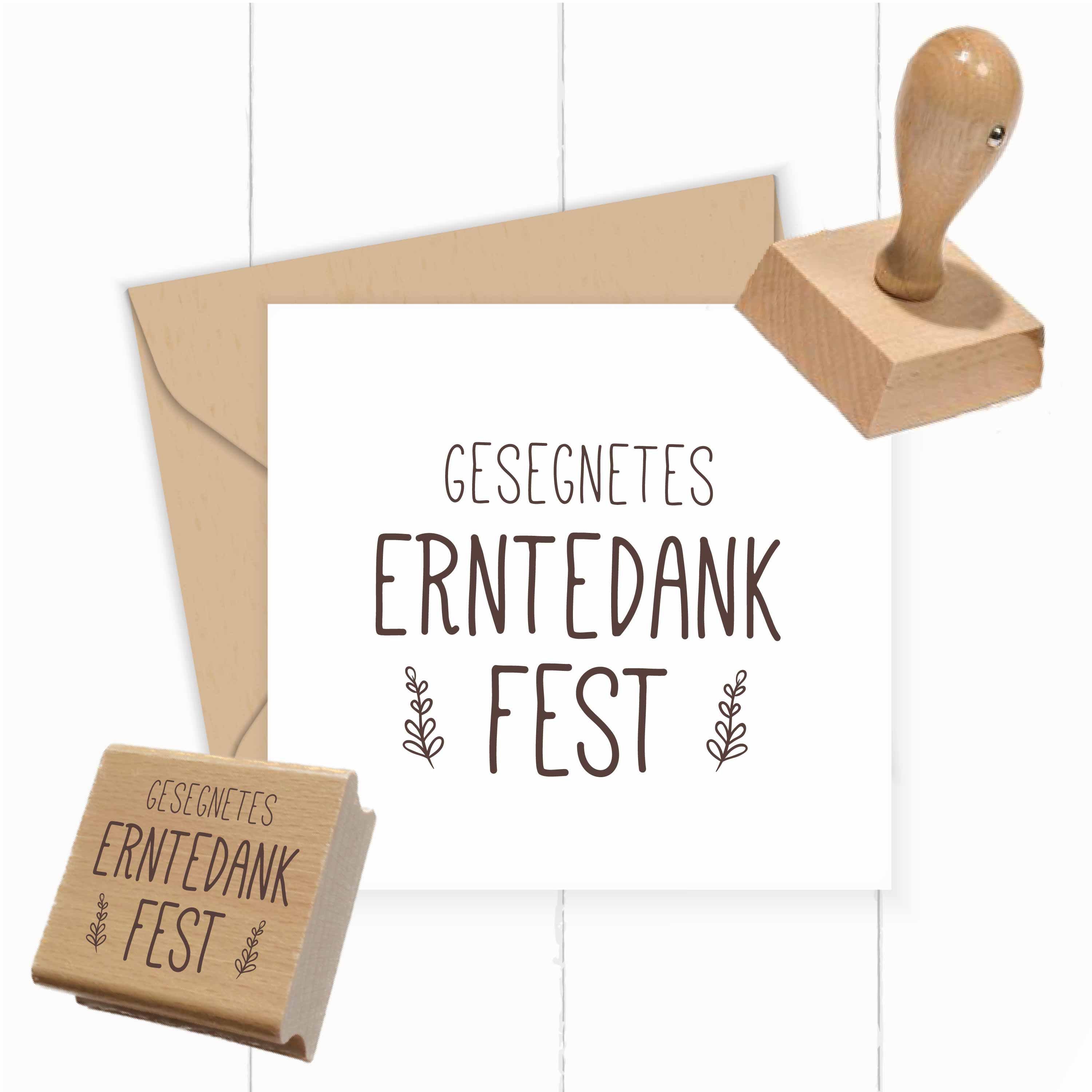 Erntedank Stempel „Gesegnetes Erntedankfest“ | 4–10 cm - ST0805
