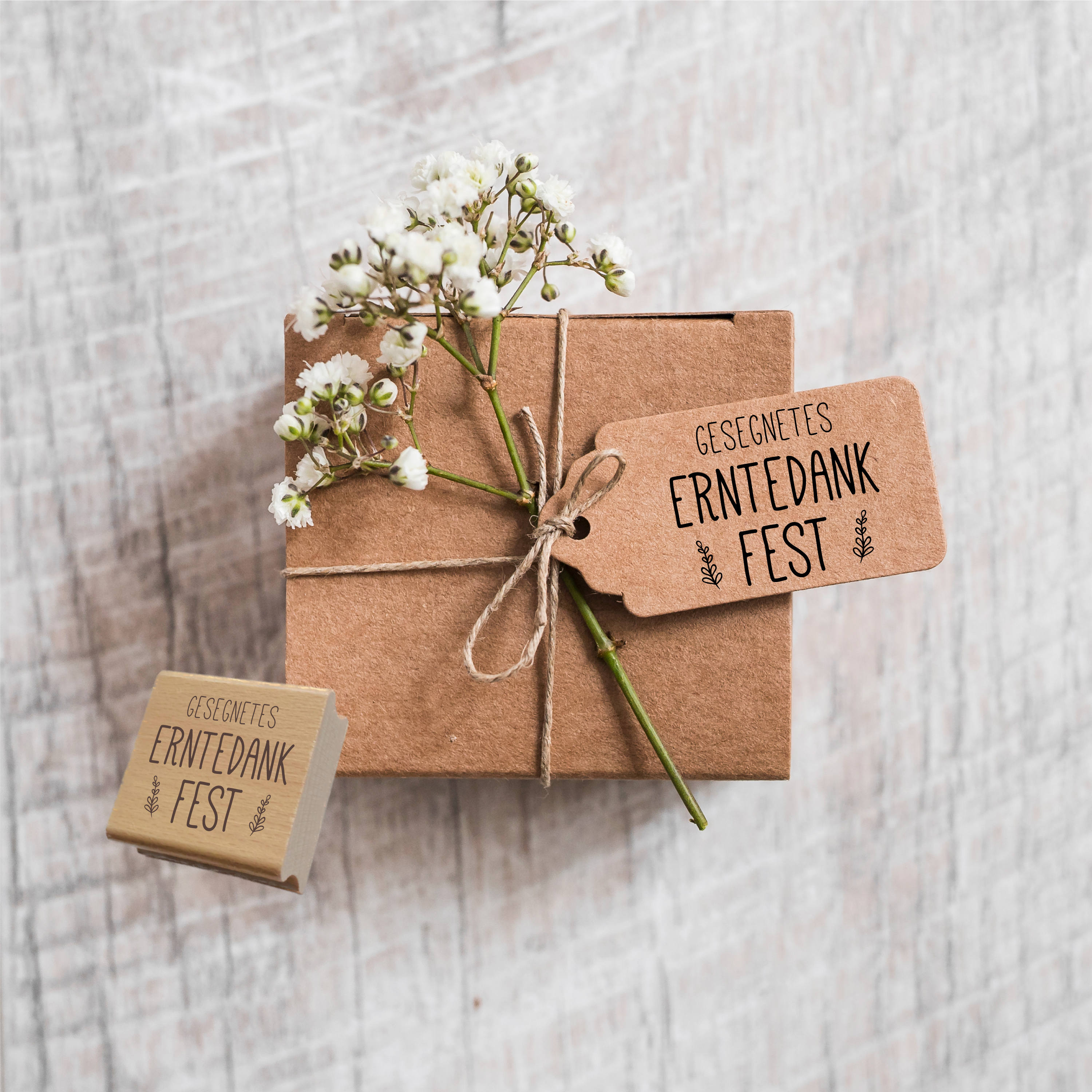 Erntedank Stempel „Gesegnetes Erntedankfest“ | 4–10 cm